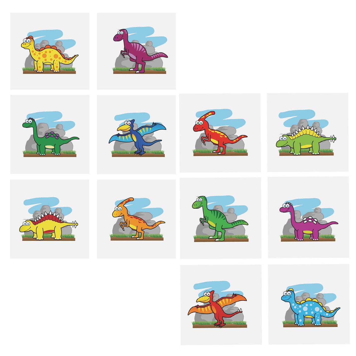 Dinosaur Tattoos-Party Bag Fillers - Boys-The Curious Caterpillar