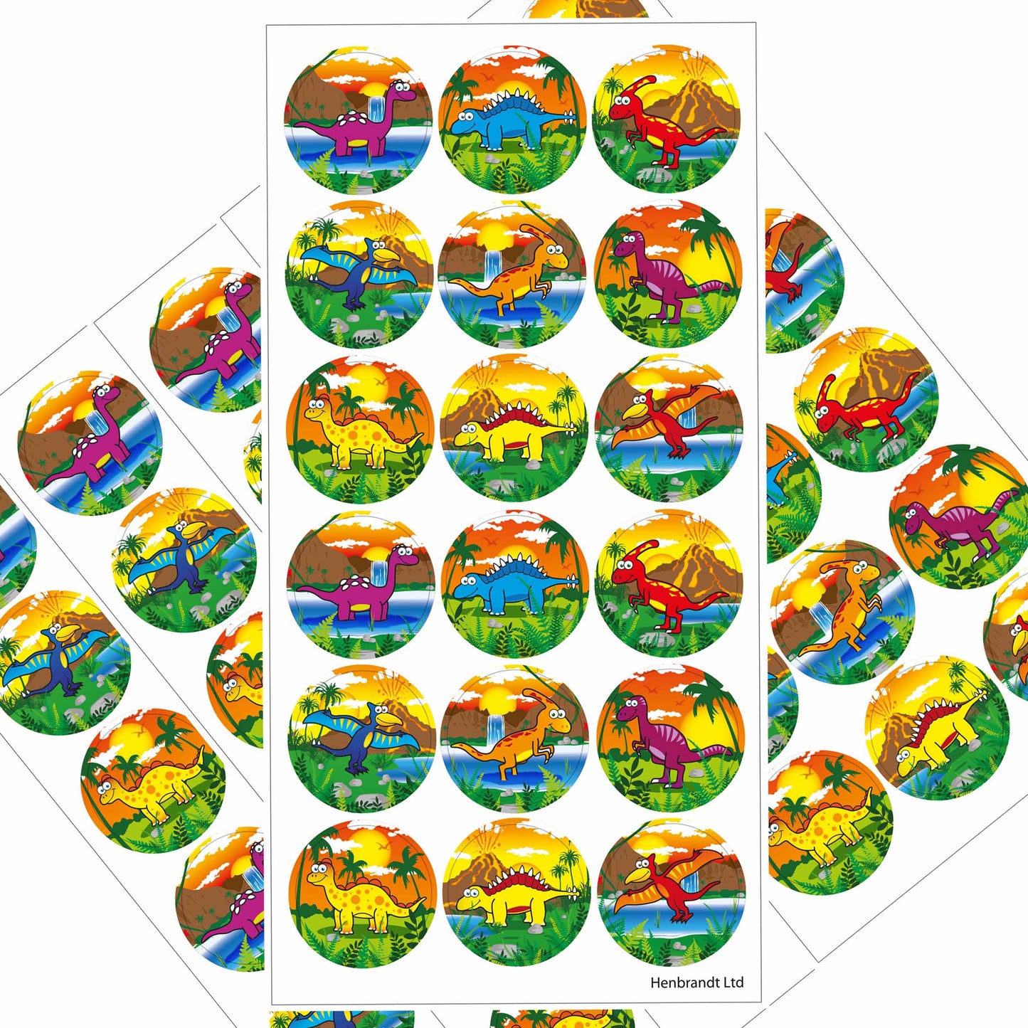 Dinosaur Sticker Sheet-Party Bag Fillers - Boys-The Curious Caterpillar