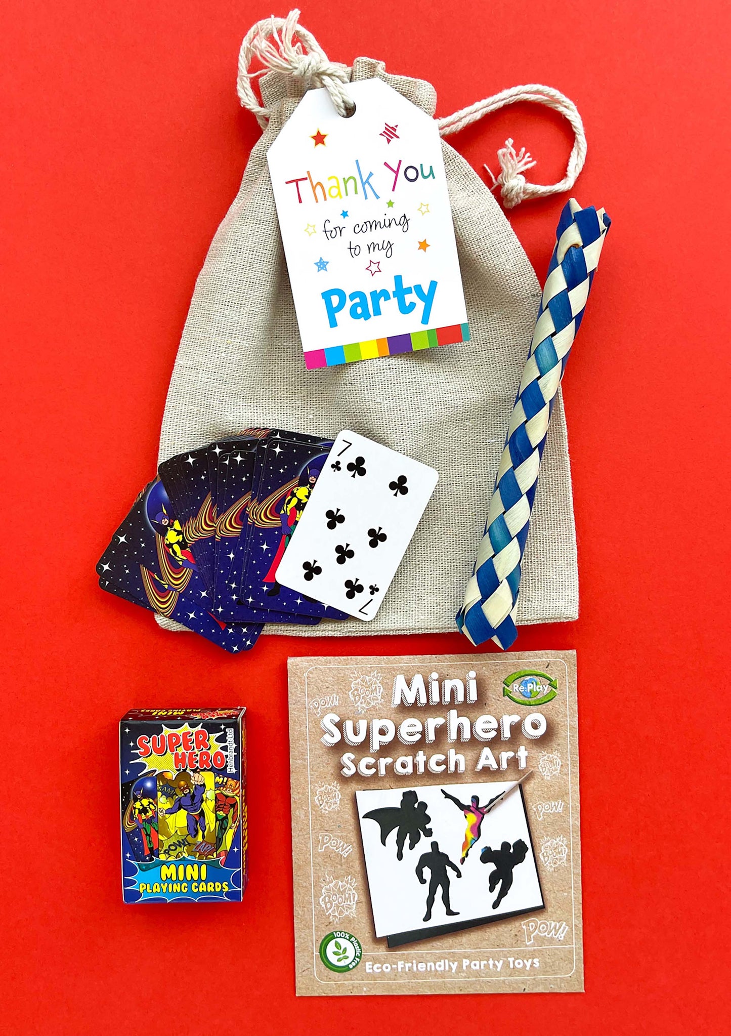 Super Hero - Eco Cotton Party Bag