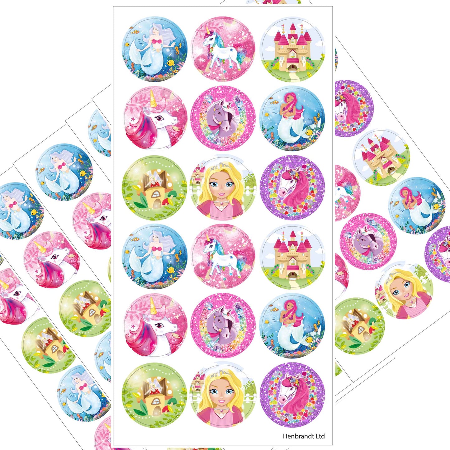 Fantasy Sticker Sheet-Party Bag Fillers - Girls-The Curious Caterpillar