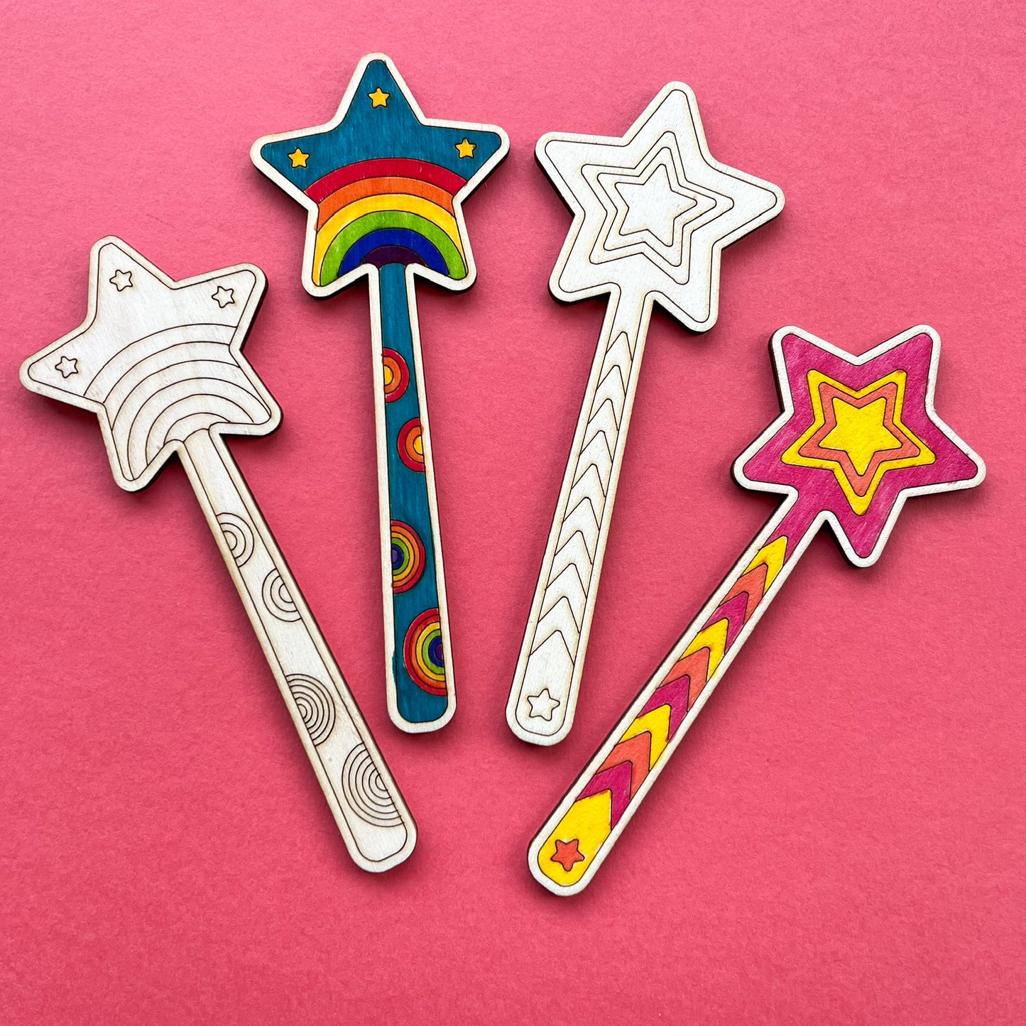 Wooden Star Wand-Party Bag Fillers - Girls-The Curious Caterpillar