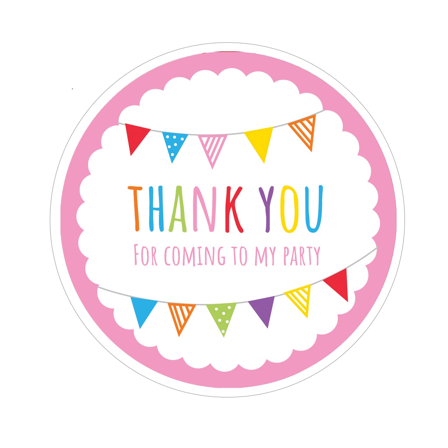 8cm - Party Bag Labels