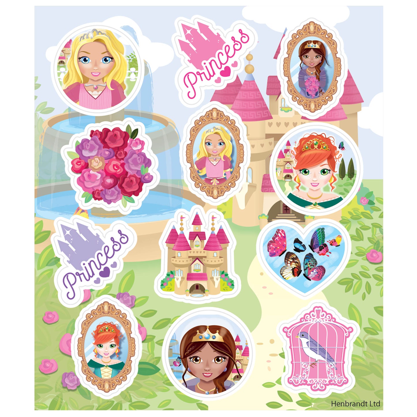 Princess stickers-Party Bag Fillers - Girls-The Curious Caterpillar