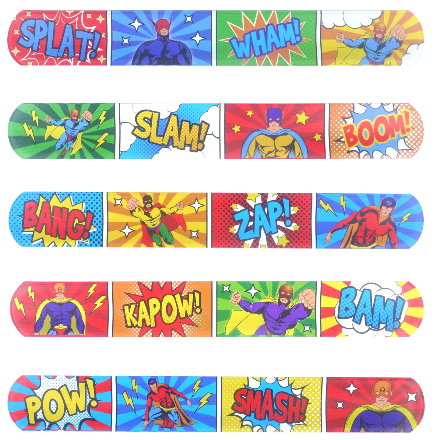 Super Hero Snap Bracelet-Party Bag Fillers - Boys-The Curious Caterpillar