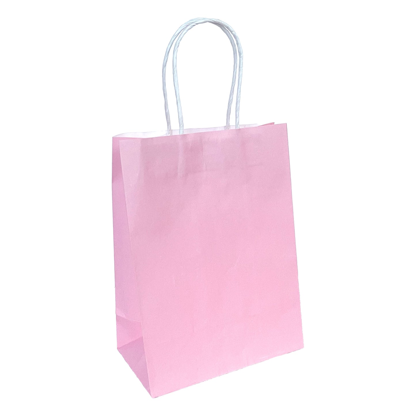 Baby Pink Paper Bag - 16cm x 22cm x 9cm-The Curious Caterpillar
