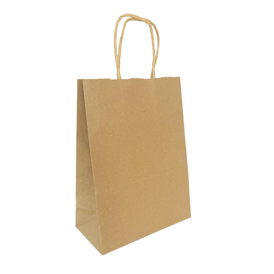 Brown Kraft Paper Party Bag - 16cm x 22cm x 8cm-The Curious Caterpillar