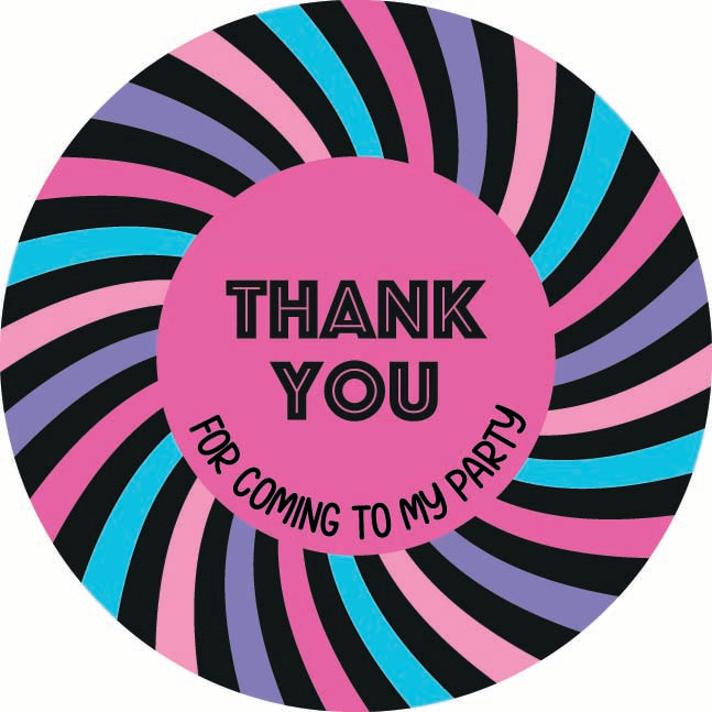 9.5cm - Party Bag Labels - Generic