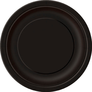 Black Paper Plates 22cm 16 Pack