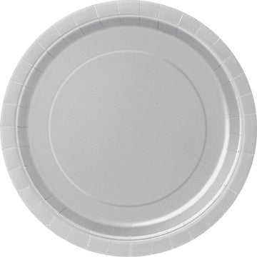 Silver Paper Plates 22cm - 16pk