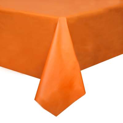 Orange Plastic Tablecover