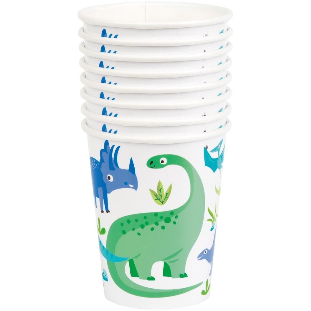 Blue & Green Dinosaur Paper Cups