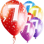 Age 7 12 inch Pearlised Balloons