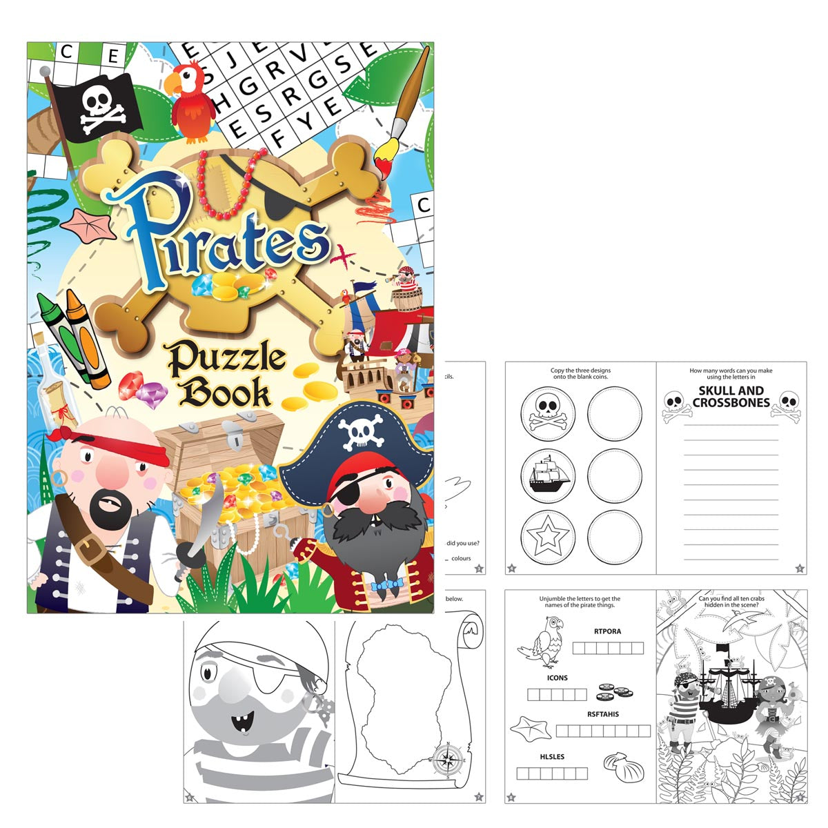 Pirate Puzzle Book-Party Bag Fillers - Boys-The Curious Caterpillar