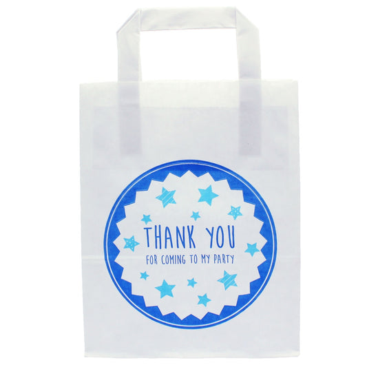 White Bag - Thank You - Blue/Blue