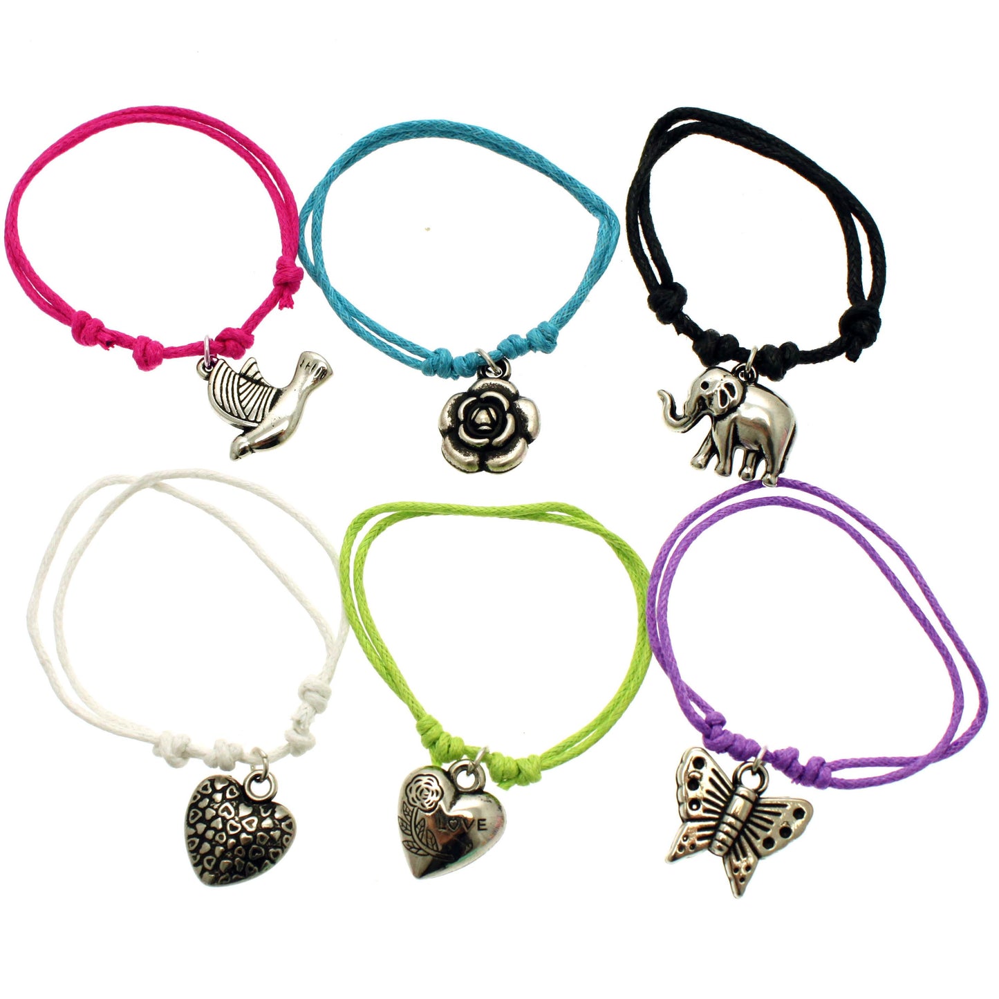 Friendship Bracelet With Charm-Party Bag Fillers - Girls-The Curious Caterpillar