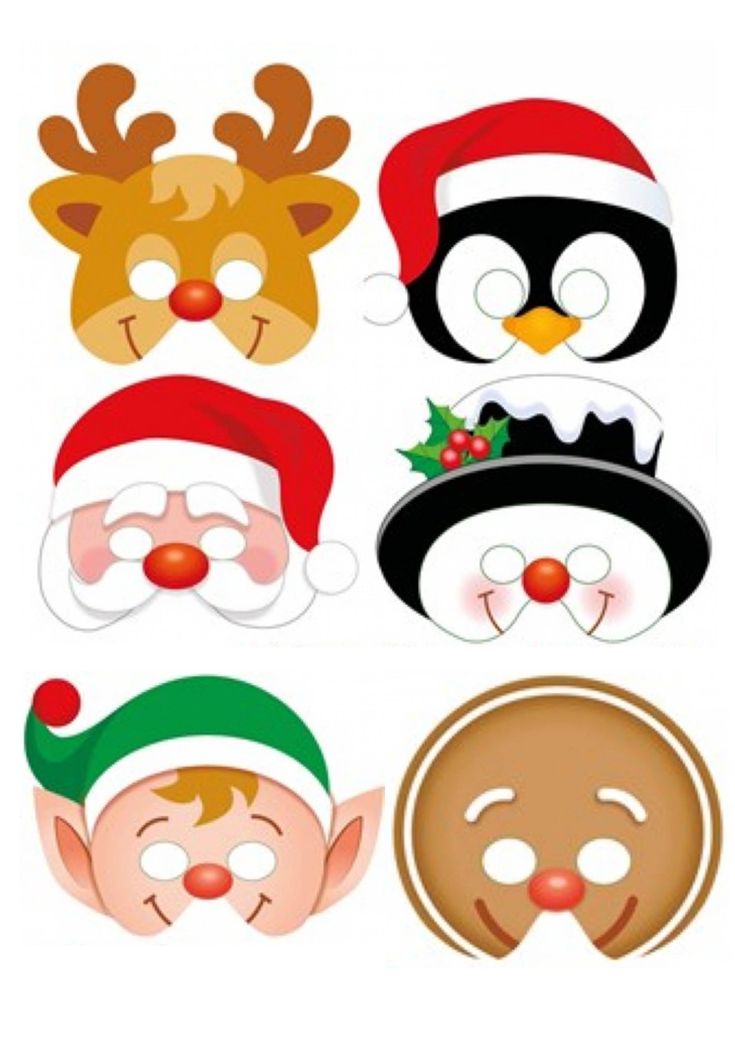 Christmas Mask - Card