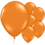A Pack of 10 Citrus Orange Helium Quality Balloons