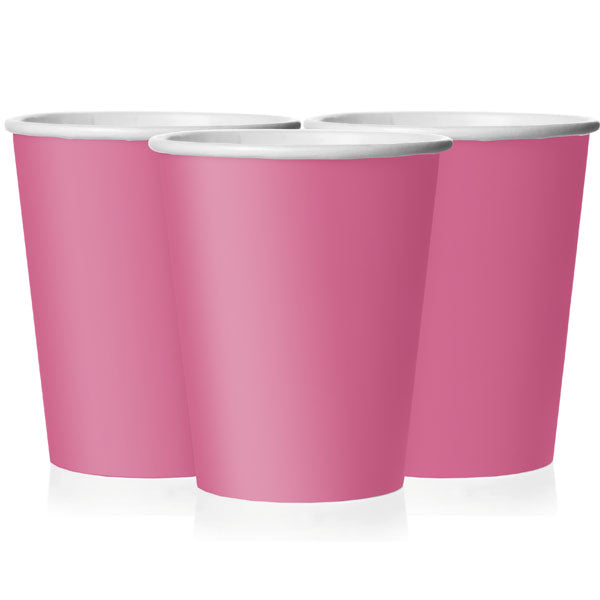 Hot Pink Paper Cups