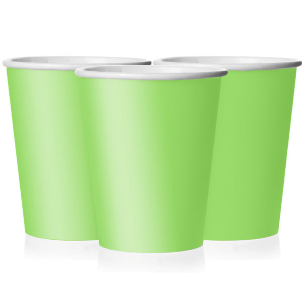 Lime Green Paper Cups