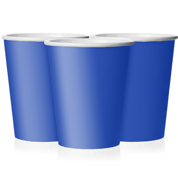 Royal Blue Paper Cups