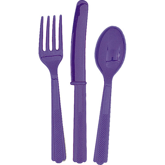 Purple Cutlery 18pk