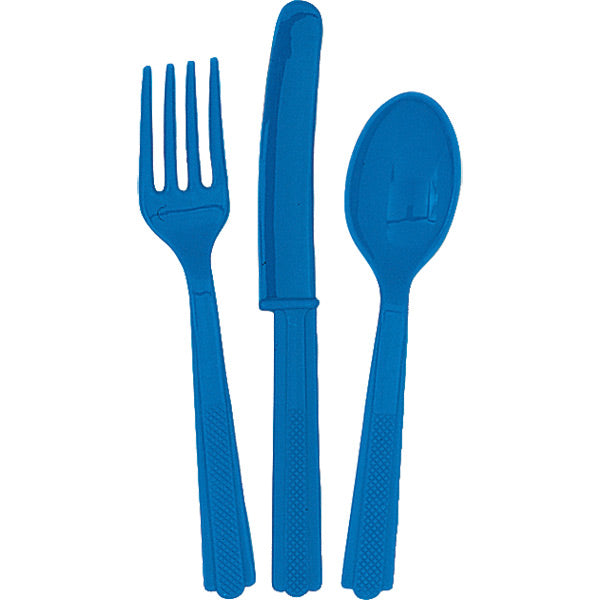 Royal Blue Cutlery 18pk