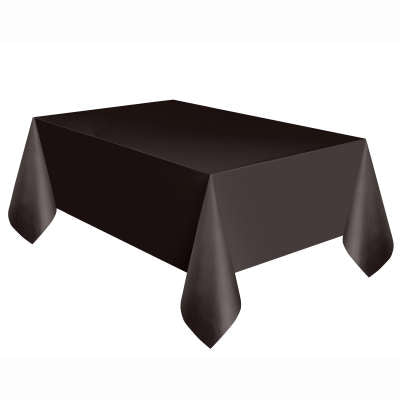 Black Plastic Tablecover