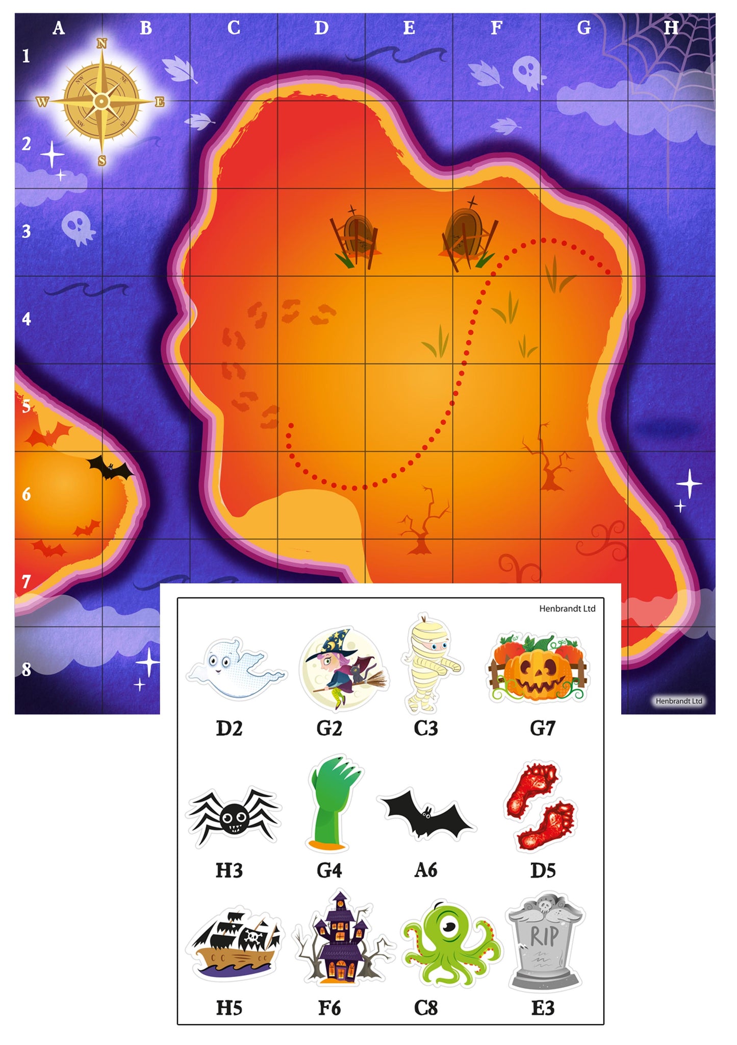 Halloween - Treasure Map Game