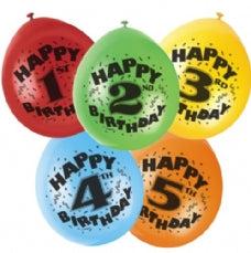 Happy 6th Birthday Balloons