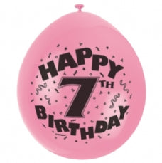 Happy 7th Birthday Balloons
