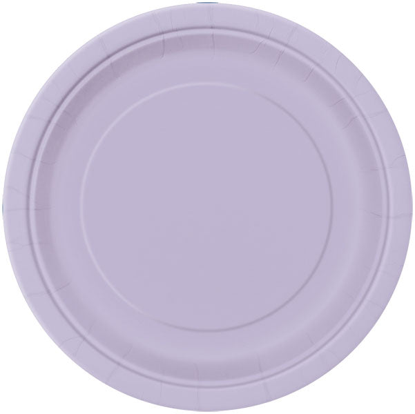 Lavender Paper Plates 22cm - 16pk
