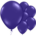 A Pack of 10 Midnight Purple Helium Quality Balloons