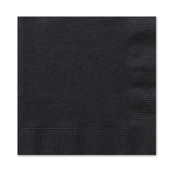 Black Lunch Napkins 20pk