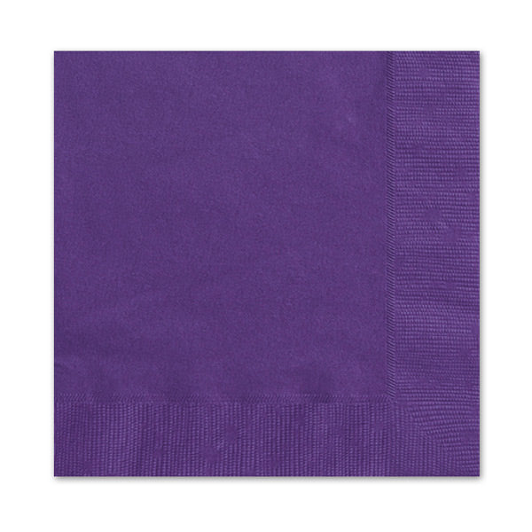 Purple Lunch Napkins 20pk