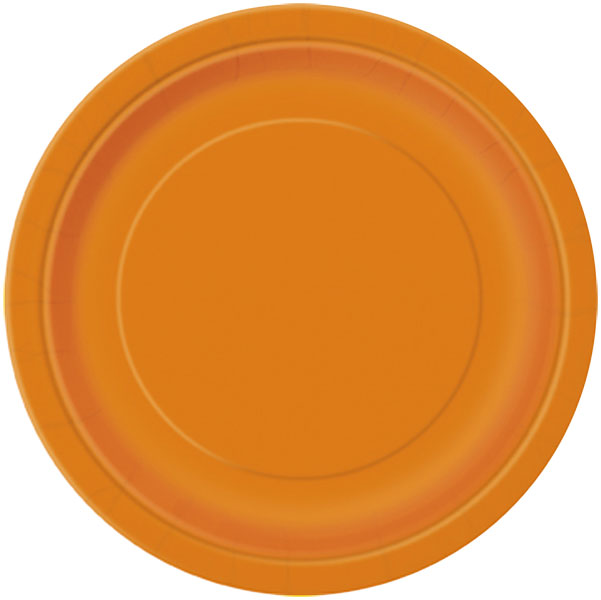 Orange clearance plastic plates