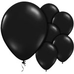 A Pack of 10 Phantom Black Helium Quality Balloons