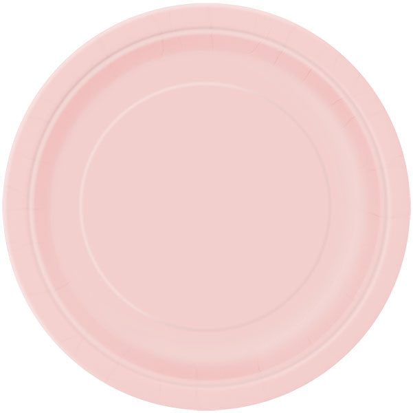 Lovely Pink Paper Plates 22cm - 16pk