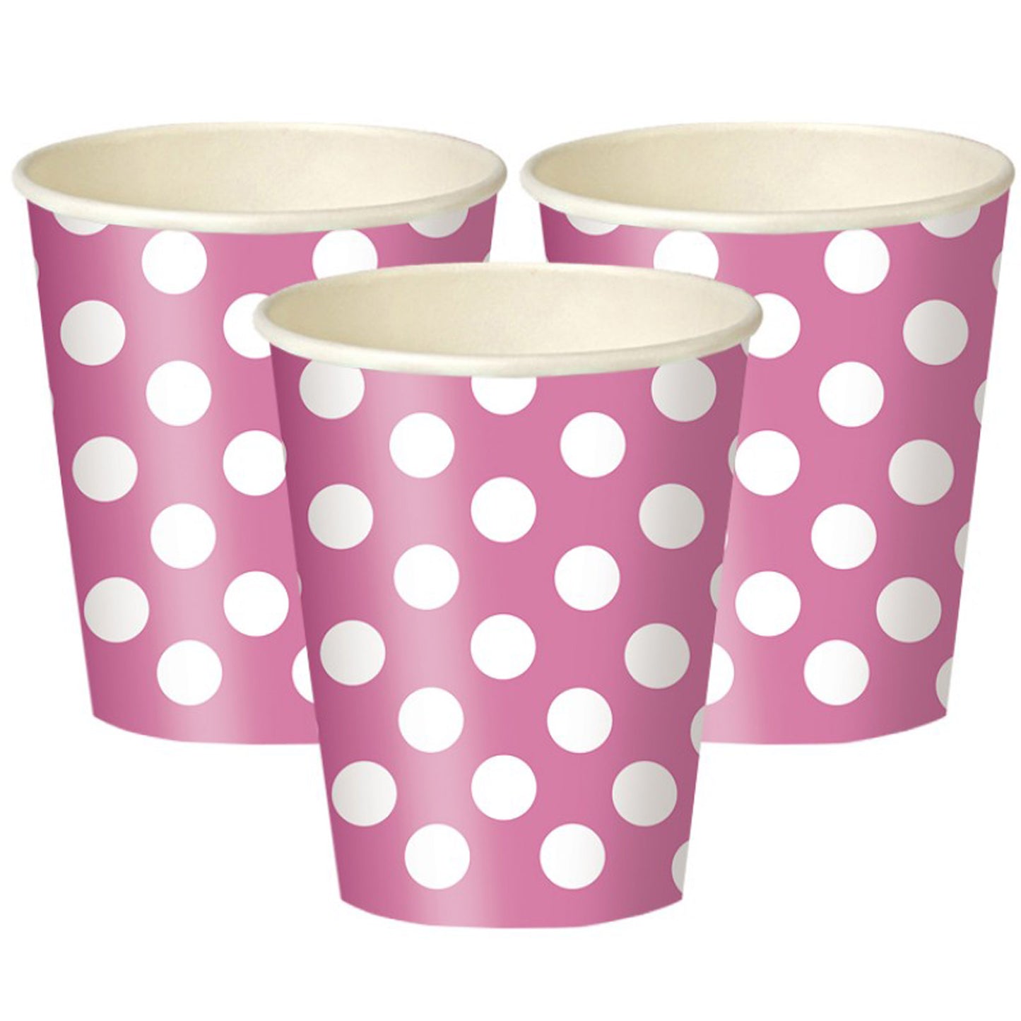 Pink Polka Dot Paper Party Cups