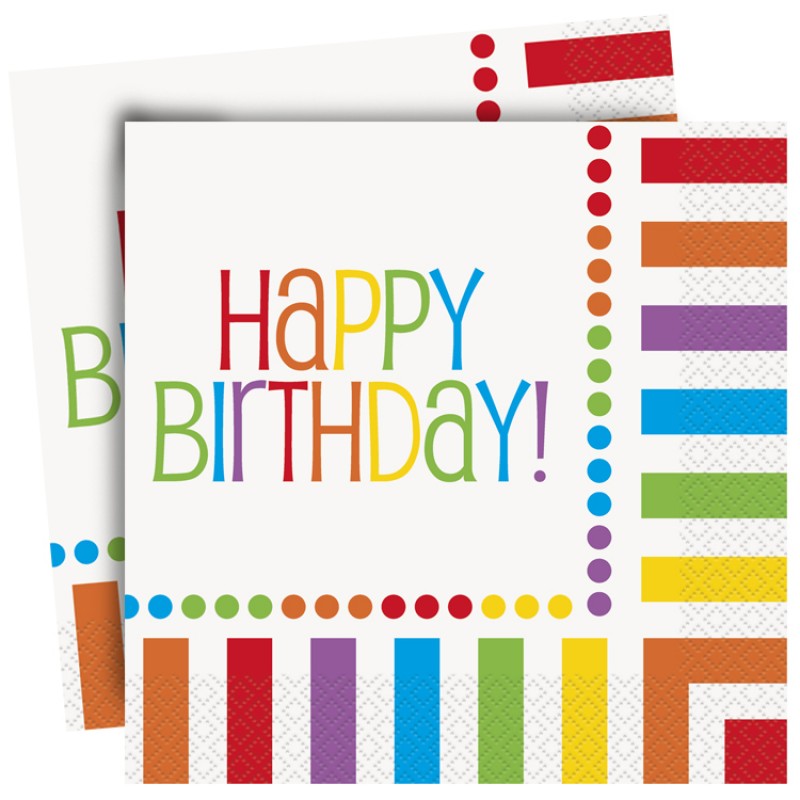 Rainbow Lunch Napkins