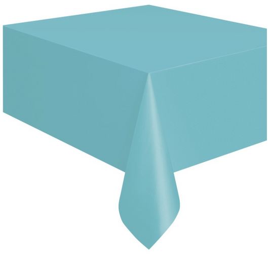 Terrific Teal  Plastic Tablecover