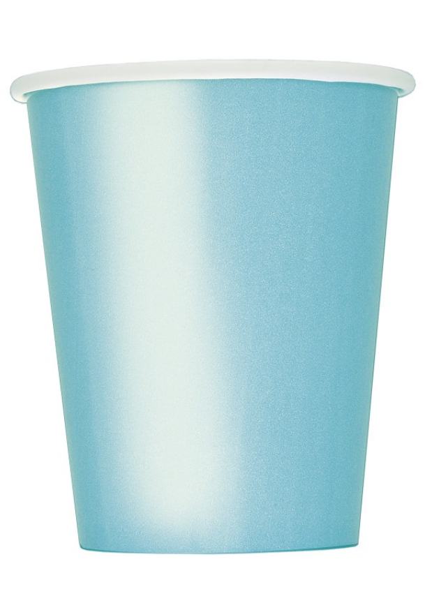 Terrific Teal Paper Cups - 9oz - 14pk