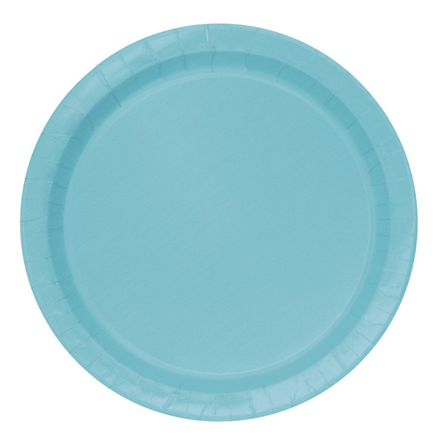 Terrific Teal 22cm Plates - 16pk