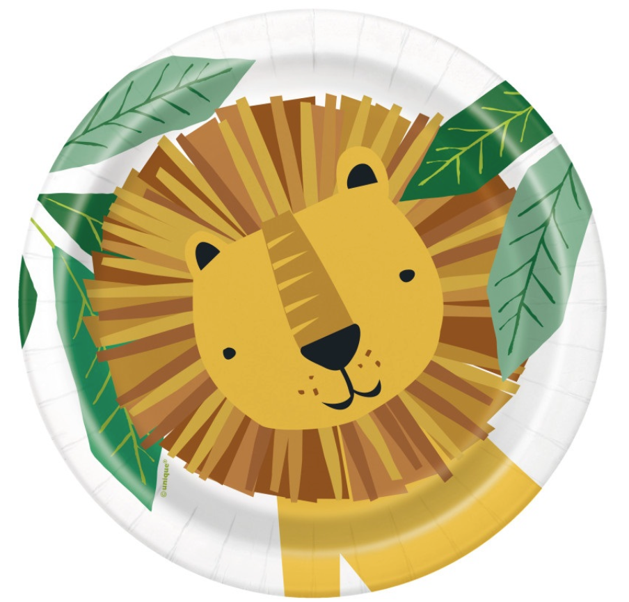 Safari Paper Plates - 8pk - 17cm