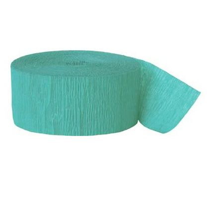 Teal Crepe Paper Streamer