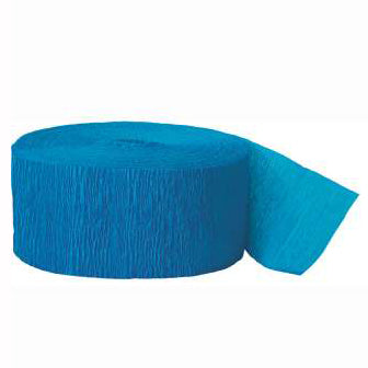 Turquoise Crepe Paper Streamer