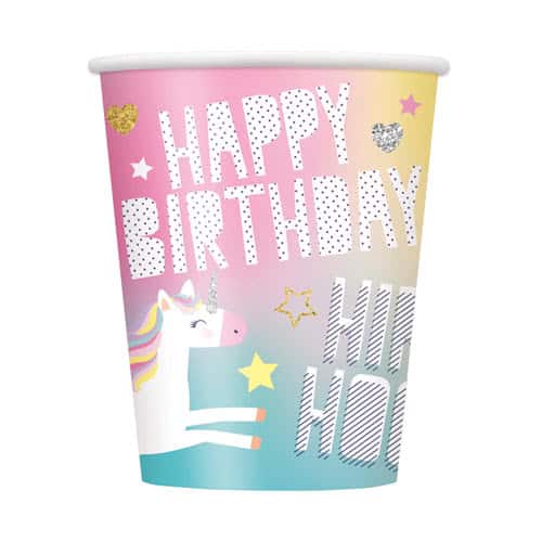 Unicorn Party Paper Cups