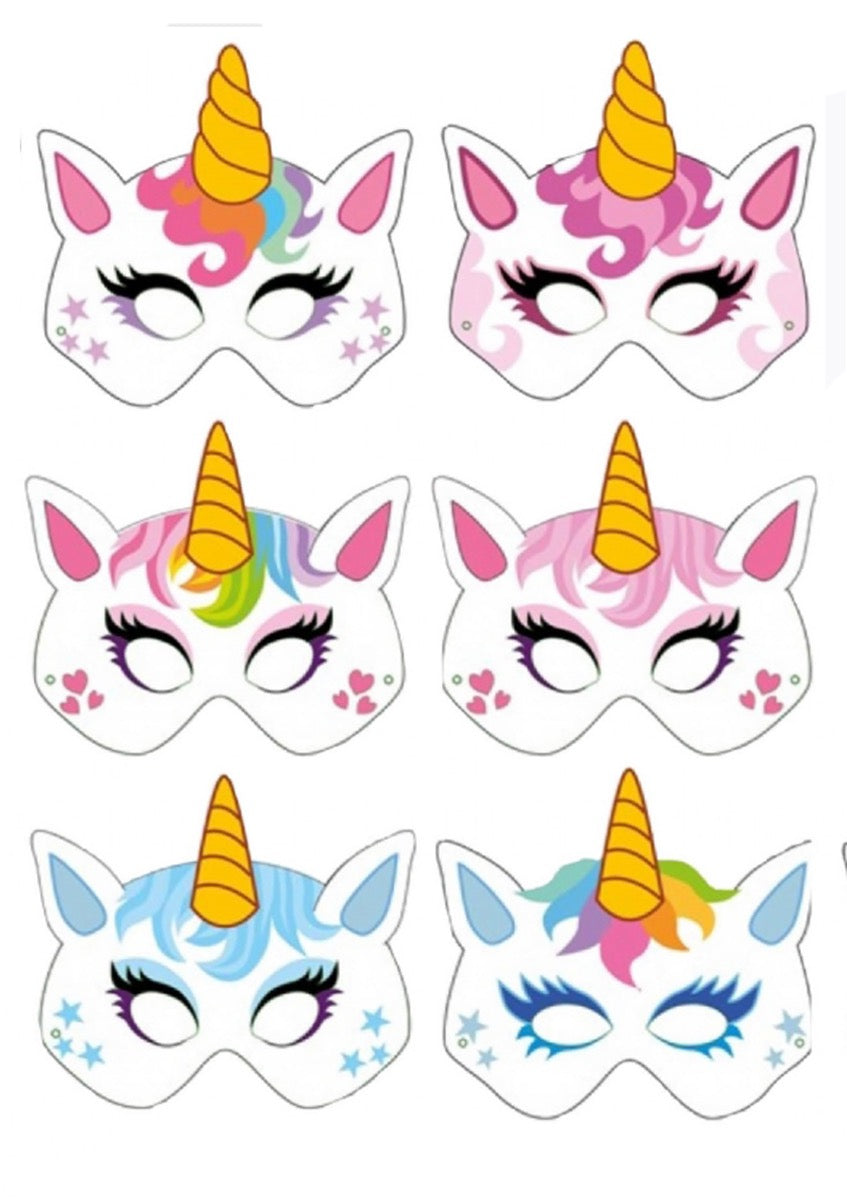 Unicorn Mask - Card-Party Bag Fillers - Girls-The Curious Caterpillar