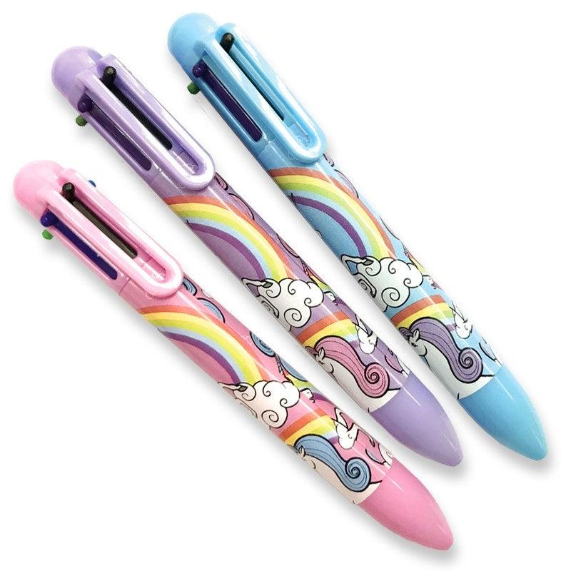 Unicorn 6 Colour Pen-Party Bag Fillers - Girls-The Curious Caterpillar