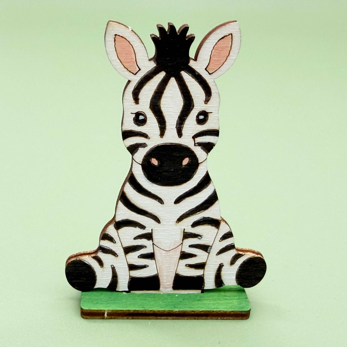 Wooden Safari Animals - Colour & Play