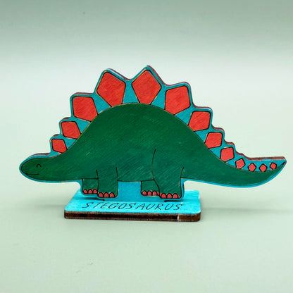 Wooden Dinosaurs - Colour & Play
